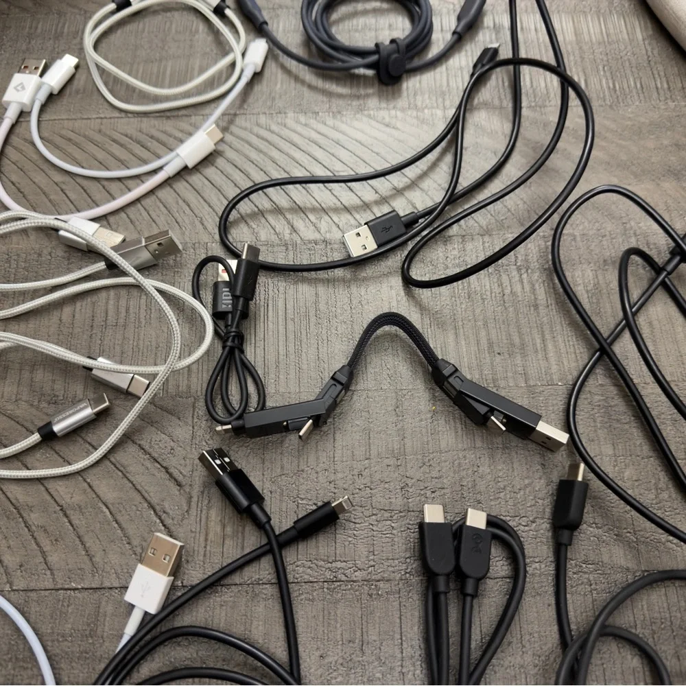 Multiple Charging Cables and 2 Charging Bricks